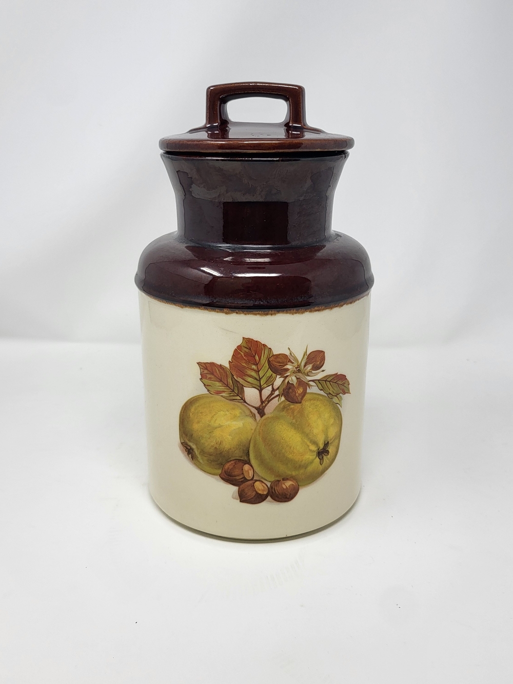 Nelson McCoy Kitchen Canister #253 - Brown and Cream